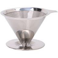 GROOMY-Maschen-Kaffeefilter-rostfreier Stahl papierlos giessen ueber dem Kegel-Dripper wiederverwendbar