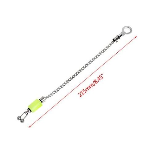  [아마존베스트]GROOMY Ear Hook, Fishing Swinger Stainless Steel Sling Chain Bite Indicator Carp Alarm Hanging Sensor Tackle Outdoor Accessories Blue