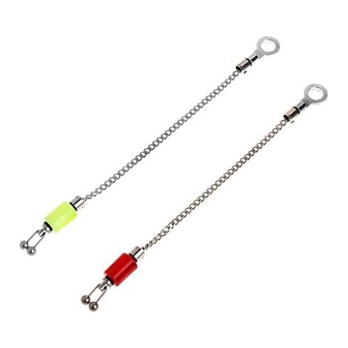  [아마존베스트]GROOMY Ear Hook, Fishing Swinger Stainless Steel Sling Chain Bite Indicator Carp Alarm Hanging Sensor Tackle Outdoor Accessories Blue