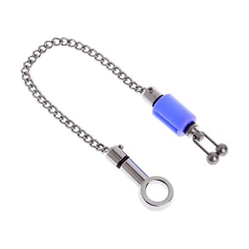  [아마존베스트]GROOMY Ear Hook, Fishing Swinger Stainless Steel Sling Chain Bite Indicator Carp Alarm Hanging Sensor Tackle Outdoor Accessories Blue