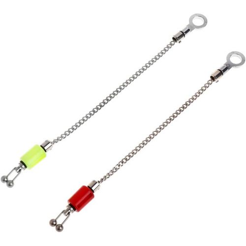  [아마존베스트]GROOMY Ear Hook, Fishing Swinger Stainless Steel Sling Chain Bite Indicator Carp Alarm Hanging Sensor Tackle Outdoor Accessories Blue