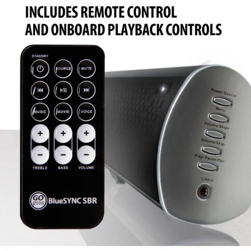 그루브 Gogroove GOgroove Bluetooth 2.1 Sound Bar Home Theater Speaker with Internal Subwoofer & Wall Mounting Kit - Works With TCL , Samsung , VIZIO , Sony and More HD , 4K , & Smart TVs