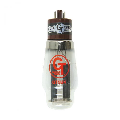 그루브 Groove Tubes},description:The Groove Tubes GT5U4|GZ32 rectifier tube is commonly found in many medium powered amplifiers such as the Fender Blackface amps. The Gold Series GT-5U4 i