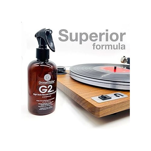 그루브 GrooveWasher G2 Record Cleaning Fluid Refill Bottle, 8 fl oz
