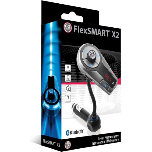 그루브 [아마존베스트]GOgroove FlexSMART X2 Bluetooth FM Transmitter for Car Radio with USB Charging, Multipoint Pairing, Music Controls, Hands Free Microphone - Sync with iPhone, Android, Tablets Updat