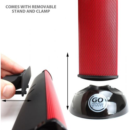 그루브 [아마존베스트]GOgroove SonaVERSE USB Speakers for Laptop Computer - USB Powered Mini Sound Bar with Clip-On Portable External Speaker Design for Monitor, One Cable for Digital Audio Input and Po