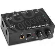 GOgroove Phono Preamp Pro Preamplifier with RCA Input/Output, DIN Connection, RIAA Equalization, 12V DC Adapter - Compatible with Vinyl Record Players, Turntables, Stereos, DJ Mixe