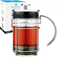 GROSCHE MADRID French Press - Premium Coffee and Tea Maker - 1.5L - 51 oz - Borosilicate Glass Beaker - Dual Filter System For Rich Brew - Versatile Brewing | Stainless Steel Filter