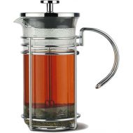 GROSCHE MADRID French Press - Premium Coffee and Tea Maker - 0.35L - 11.8oz - Borosilicate Glass Beaker - Dual Filter System For Rich Brew - Versatile Brewing | Stainless Steel Filter