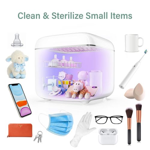  GROWNSY UV Light Sanitizer UV Sterilizer Box UV-C Clean Sterilizer and Dryer for Baby Bottle/CPAP/Toys/Clothes/Toothbrush/Beauty Tools/Tableware/Phone