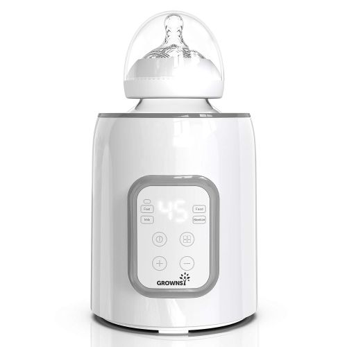  GROWNSY Bottle Warmer,5-in-1Fast Baby Food Heater&Defrost BPA-Free Warmer with Timer LCD Display Accurate Temperature Control for Breastmilk or Formula