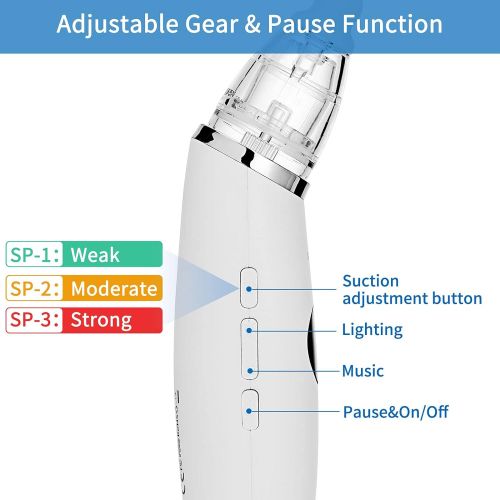  GROWNSY Baby Nasal Aspirator Baby Nose Sucker Baby Nose Cleaner, Automatic Booger Sucker for Baby, Rechargeable, with Pause & Music & Light Soothing Function