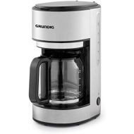 Grundig KM5620 Kaffemaschine, 1000W, 10 Tassen (1,25l), 1000, Edelstahl/Schwarz