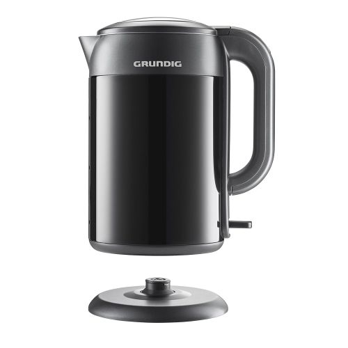  Grundig WK 6440 Doppelwandiger Wasserkocher, kraftvolle 2200 W mit 1,7 l Fassungsvermoegen