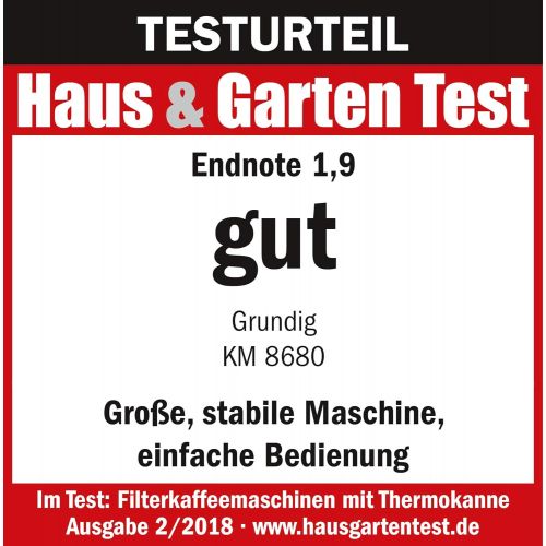  Grundig KM 8680 Kaffeemaschine, edelstahl