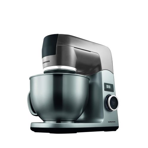  Grundig KMP8650S Kuechenmaschine, 1000 W, 4,6 l Edelstahlruehrschuessel, Schwarz/Silber