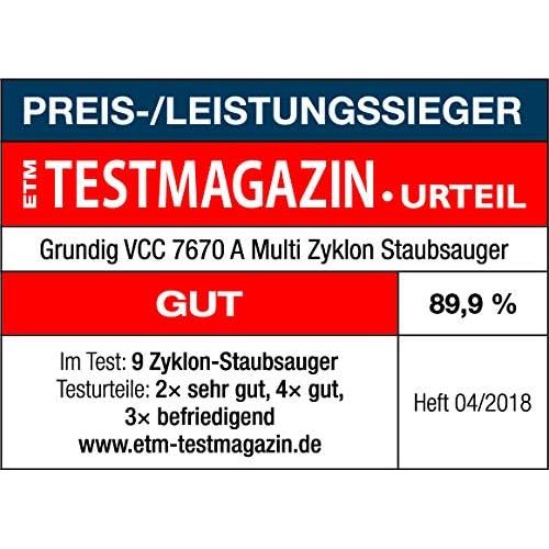  Grundig VCC 7670A Bodenstaubsauger, beutellos