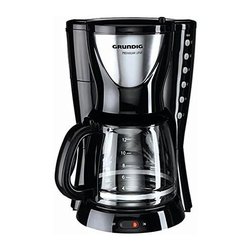  Grundig KM 5260 Premium-Kaffeemaschine (950 Watt), schwarz-silber