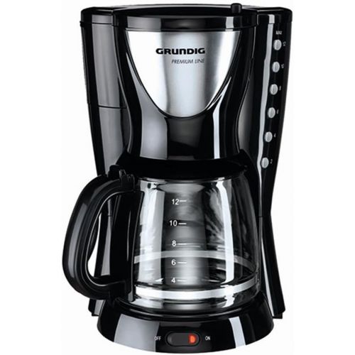  Grundig KM 5260 Premium-Kaffeemaschine (950 Watt), schwarz-silber