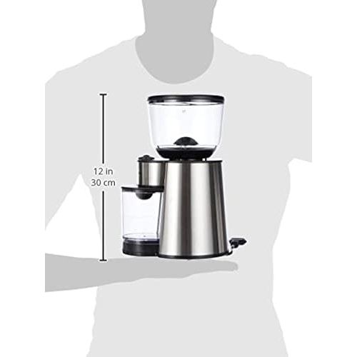  [아마존베스트]Grundig cm 6760 cm 6760 Coffee Grinder, Disc Grinder, 130 W, Stainless Steel Grinding Discs, 18 Grinding Degrees, 130, Stainless Steel/Black