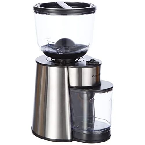  [아마존베스트]Grundig cm 6760 cm 6760 Coffee Grinder, Disc Grinder, 130 W, Stainless Steel Grinding Discs, 18 Grinding Degrees, 130, Stainless Steel/Black