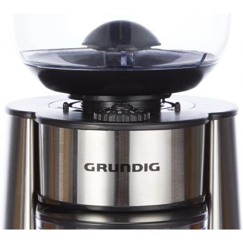  [아마존베스트]Grundig cm 6760 cm 6760 Coffee Grinder, Disc Grinder, 130 W, Stainless Steel Grinding Discs, 18 Grinding Degrees, 130, Stainless Steel/Black