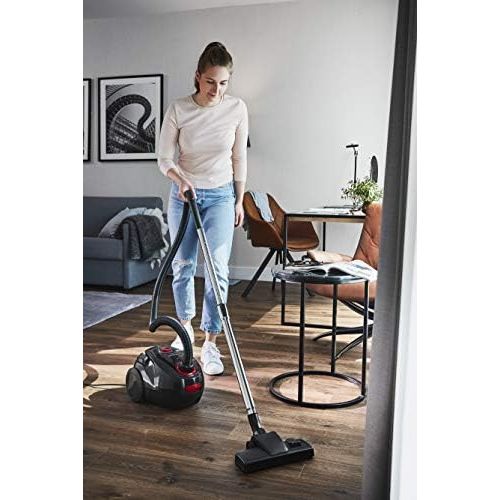  [아마존베스트]Grundig, VCC 3850 A Vacuum Cleaner with Bag, 800 W, 2.1 L, Black/Red