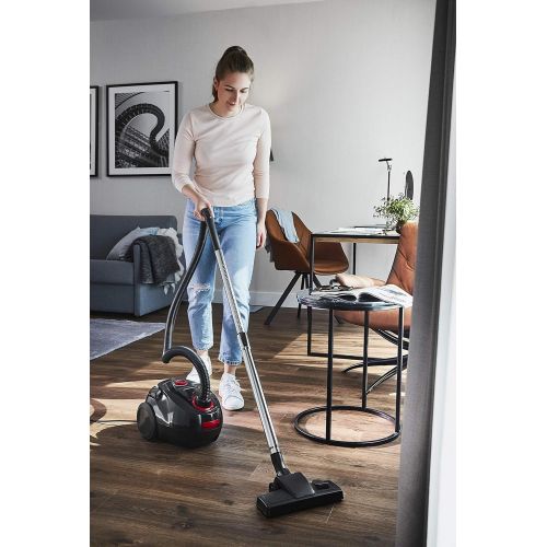  [아마존베스트]Grundig, VCC 3850 A Vacuum Cleaner with Bag, 800 W, 2.1 L, Black/Red