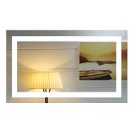 GS MIRROR 40X24 Inch LED Lighted Bathroom Mirror with Dimmable Touch Switch (GS099D-4024N) (40X24 inch New)