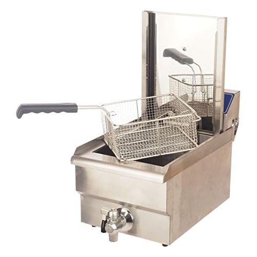  GS Multitrade Friteuse, Fritteuse-elektro, Gastronomie Edelstahl fuer Imbiss,Grosskueche,Pizzeria, Friteuse:Friteuse 13 l doppelt