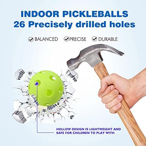  GSE Games & Sports Expert 12-Pack of Training Practice Plastic Baseballs, Indoor Pickleball Balls, Airflow Hollow Softballs