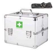 GSHWJS-Medical Chest Household Aluminum Alloy Medicine Box Multi-Layer Family First Aid Medical Treatment Medicine Storage Box 34.5x23.5x28.5cm