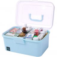 GSHWJS-Medical Chest Household Medicine Box Large First Aid Kit Medicine Box Medical Box Home Child Baby Medicine Kit Blue 26x17x16.5cm