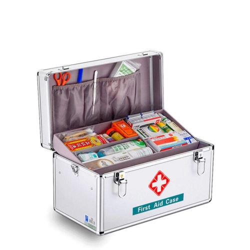  GSHWJS-Medical Chest Medicine Box Home Large Medical Box First Aid Kit Set Full Storage Medical Use Box Household Medicine Box (Size : L)