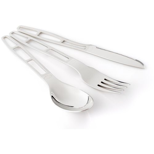  GSI Outdoors Glacier Stainless 3-Piece Cutlery Set