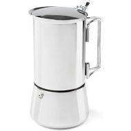 GSI Outdoors 6 Cup Stainless Steel Moka Stovetop Espresso Coffee Pot for Camping, Travel and Cabin