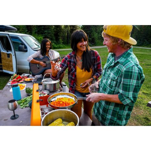  [아마존베스트]GSI Outdoors Glacier Stainless Troop Cookset, Camping cookware