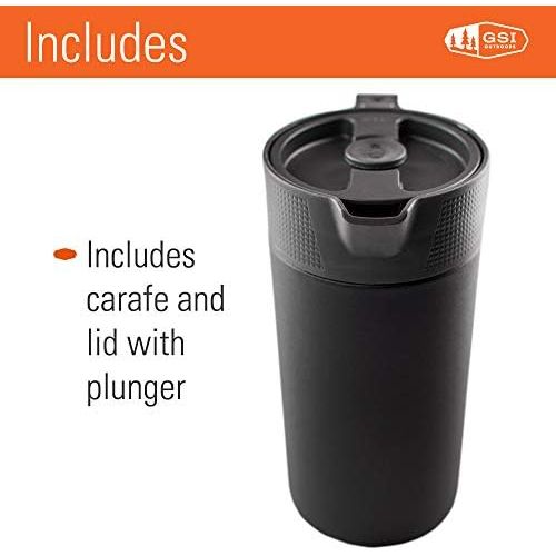  [아마존베스트]GSI Outdoors - Glacier Stainless JavaPress, 30oz Camping French Press