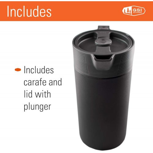  [아마존베스트]GSI Outdoors - Glacier Stainless JavaPress, 30oz Camping French Press