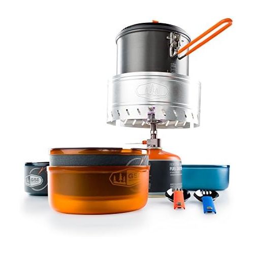  [아마존베스트]GSI Outdoors - Pinnacle Dualist Complete, Camping Cook Set, Superior Backcountry Cookware Since 1985