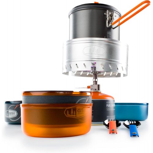  [아마존베스트]GSI Outdoors - Pinnacle Dualist Complete, Camping Cook Set, Superior Backcountry Cookware Since 1985