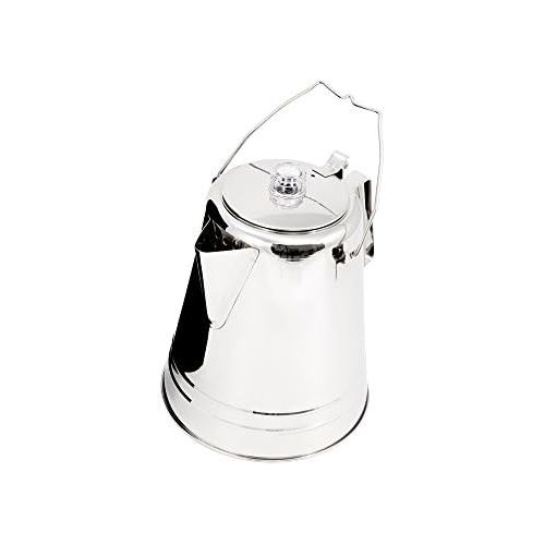  [아마존베스트]GSI Outdoors Glacier Stainless Steel 14 Cup Percolator Ultra-Rugged for Brewing Coffee While Camping with Groups