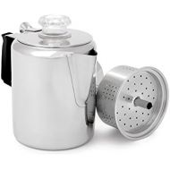 [아마존베스트]GSI Outdoors Glacier Stainless Coffee Percolator Cup with Silicone Handle (6 Cup)