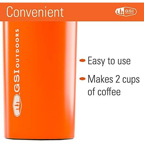  [아마존베스트]GSI Outdoors - Glacier Stainless Commuter JavaPress, French Press Coffee Mug