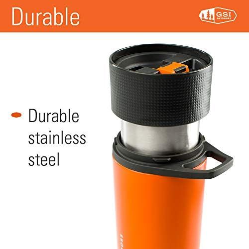  [아마존베스트]GSI Outdoors - Glacier Stainless Commuter JavaPress, French Press Coffee Mug