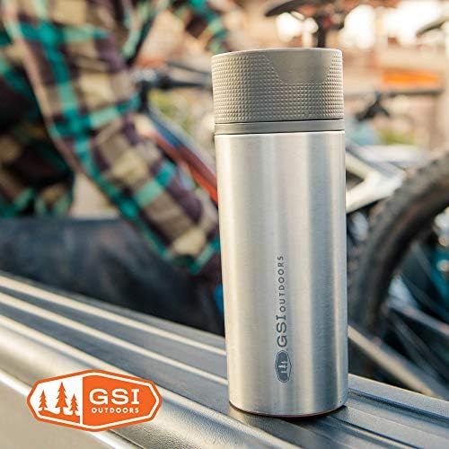  [아마존베스트]GSI Outdoors - Glacier Stainless Commuter JavaPress, French Press Coffee Mug