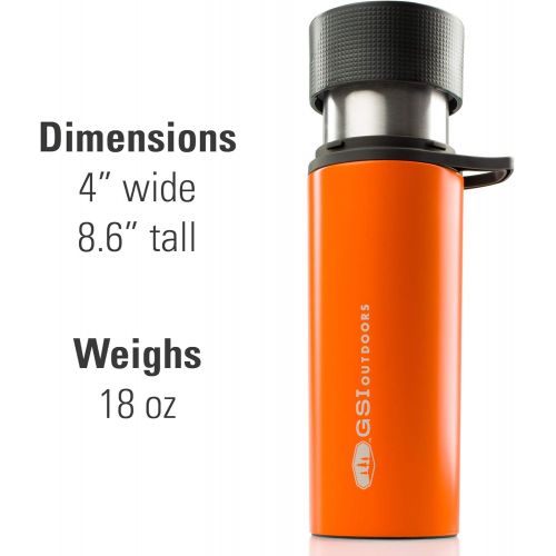  [아마존베스트]GSI Outdoors - Glacier Stainless Commuter JavaPress, French Press Coffee Mug