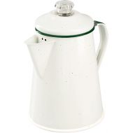 GSI Outdoors Percolator Coffee Pot 8 Cup Enamelware for Brewing Coffee over Stove & Fire - Ideal for Campsite, Cabin, RV, Kitchen, Groups, Backpacking