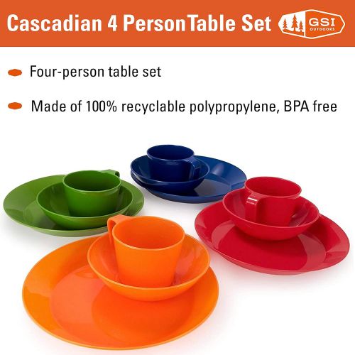  GSI Outdoors - Cascadian 4 Person Table Set