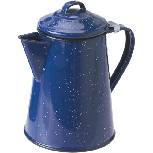  GSI Outdoors 8 Cup Coffee Pot for Storing Hot Coffee, Tea and Water While Camping, Blue